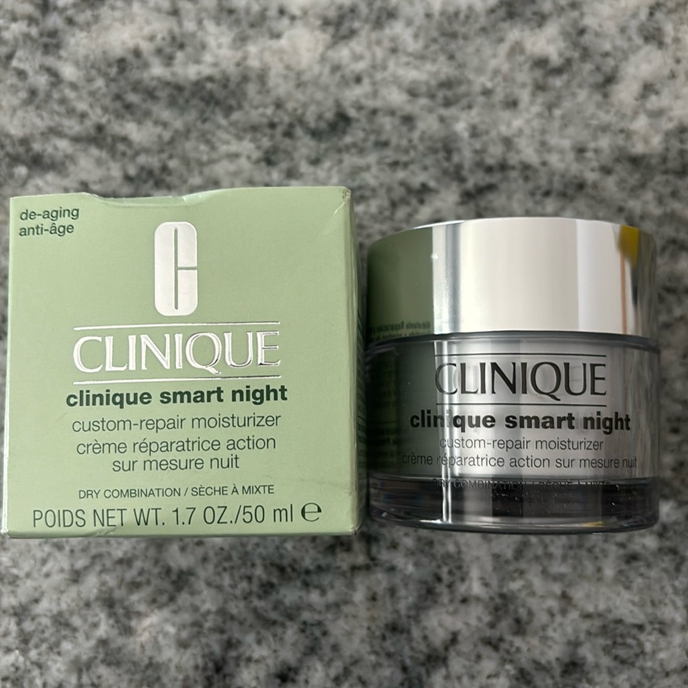 Clinique Smart Night Custom-Repair Moisturizer 1.7oz/50ml Dry Combination NIB